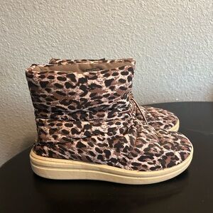 Hey Dude Leopard Print Ankle Boots